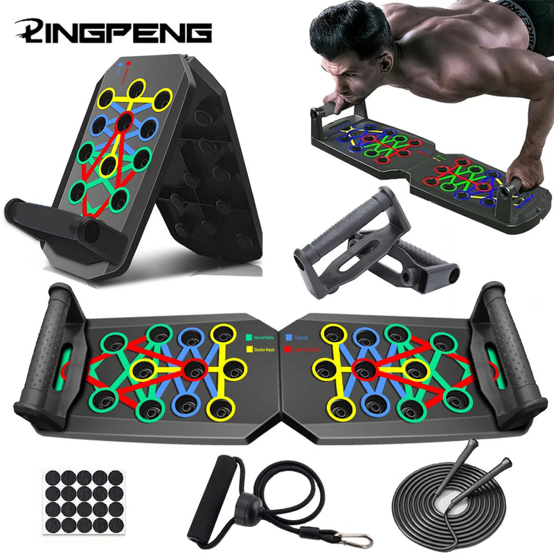 Conjunto Lingpeng de placa push-up multifuncional